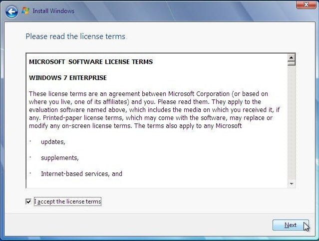 Windows 7 Enterprise parallel install